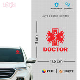 Durable Doctor Sticker for Cars and SUVs
